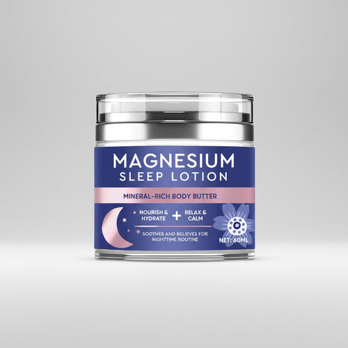 Magnesium Body Butter, Nighttime Magnesium Cream Body Lotion, Calming Magnesium Lotion for Sleep